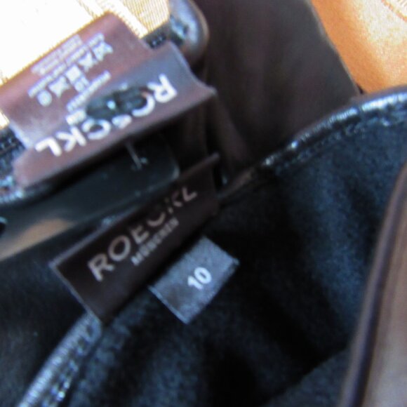 Roeckl Leather Gloves Lined: Acril, Size 10 Black, New - Picture 3 of 4
